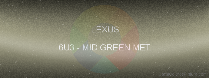 Pintura Lexus 6U3 Mid Green Met.