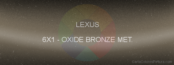 Pintura Lexus 6X1 Oxide Bronze Met.