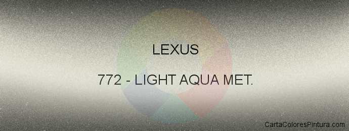 Pintura Lexus 772 Light Aqua Met.