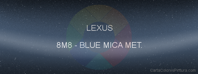 Pintura Lexus 8M8 Blue Mica Met.