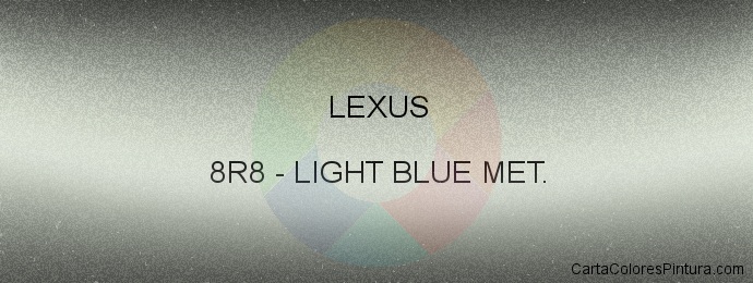 Pintura Lexus 8R8 Light Blue Met.