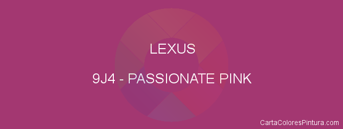 Pintura Lexus 9J4 Passionate Pink