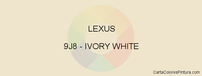 Pintura Lexus 9J8 Ivory White