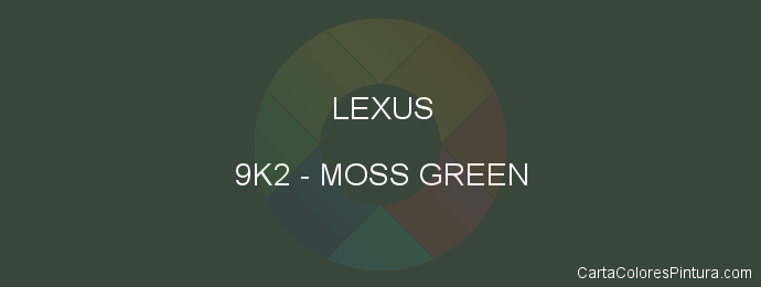 Pintura Lexus 9K2 Moss Green