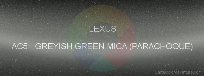 Pintura Lexus AC5 Greyish Green Mica (parachoque)