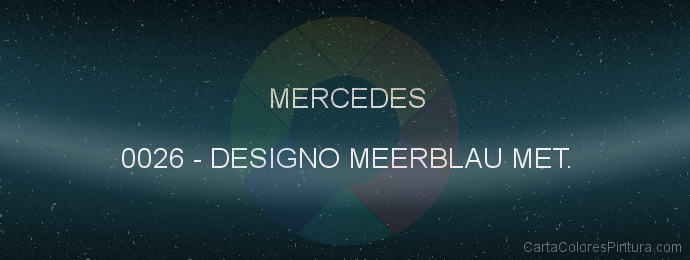 Pintura Mercedes 0026 Designo Meerblau Met.