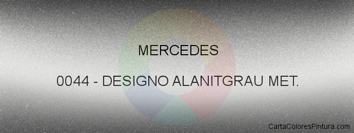 Pintura Mercedes 0044 Designo Alanitgrau Met.