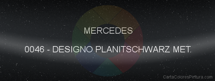 Pintura Mercedes 0046 Designo Planitschwarz Met.