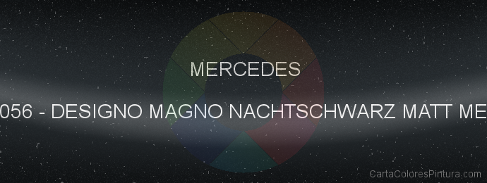 Pintura Mercedes 0056 Designo Magno Nachtschwarz Matt Met.