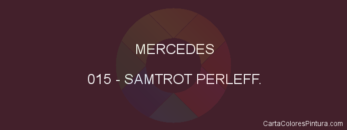 Pintura Mercedes 015 Samtrot Perleff.