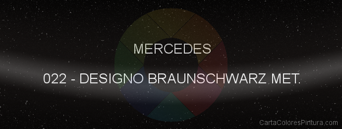 Pintura Mercedes 022 Designo Braunschwarz Met.