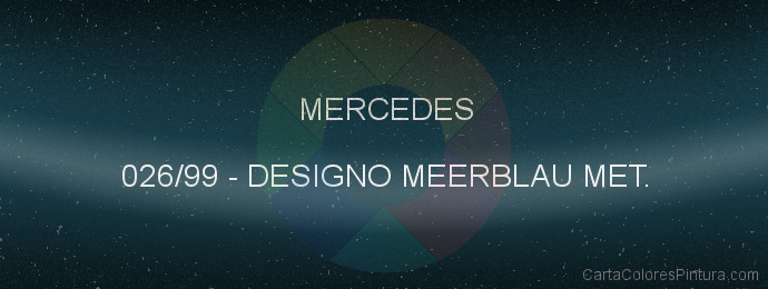Pintura Mercedes 026/99 Designo Meerblau Met.