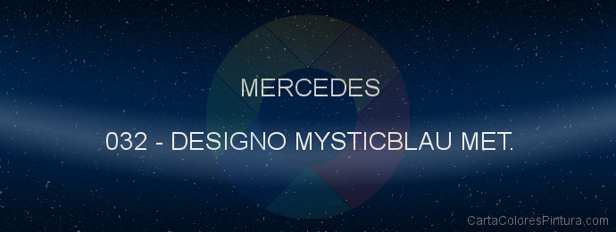 Pintura Mercedes 032 Designo Mysticblau Met.