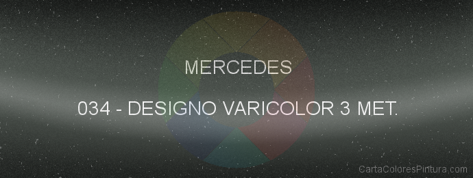 Pintura Mercedes 034 Designo Varicolor 3 Met.