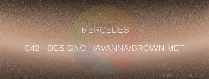 Pintura Mercedes 042 Designo Havanna/brown Met