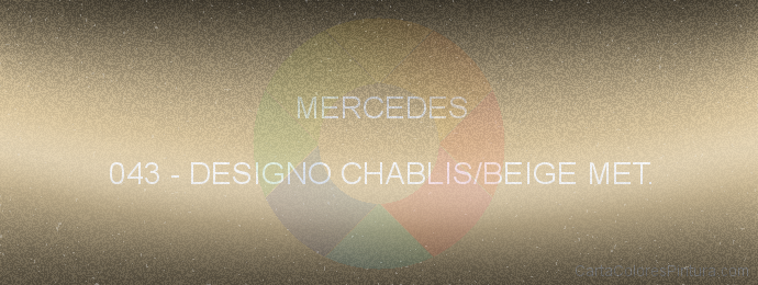 Pintura Mercedes 043 Designo Chablis/beige Met.