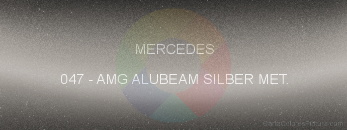 Pintura Mercedes 047 Amg Alubeam Silber Met.