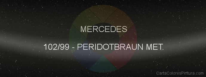 Pintura Mercedes 102/99 Peridotbraun Met.