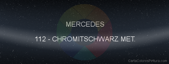 Pintura Mercedes 112 Chromitschwarz Met.