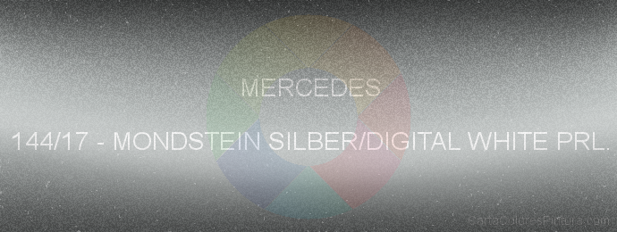 Pintura Mercedes 144/17 Mondstein Silber/digital White Prl.