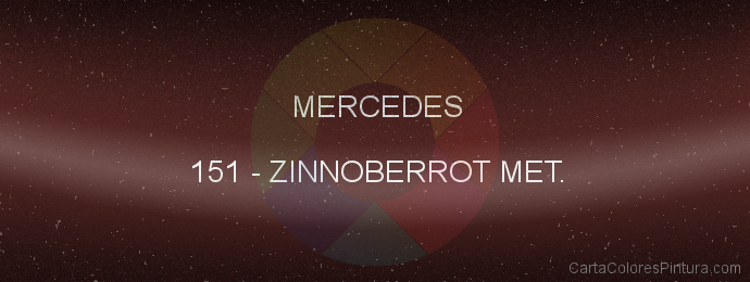 Pintura Mercedes 151 Zinnoberrot Met.