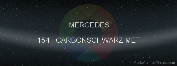 Pintura Mercedes 154 Carbonschwarz Met.