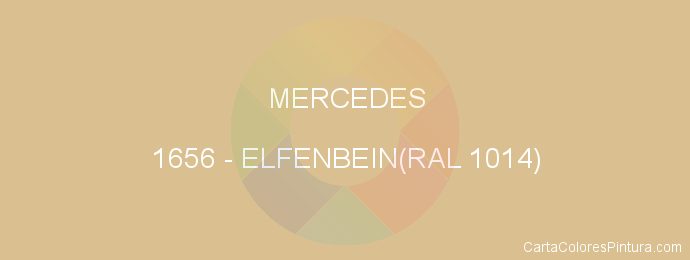 Pintura Mercedes 1656 Elfenbein(ral 1014)