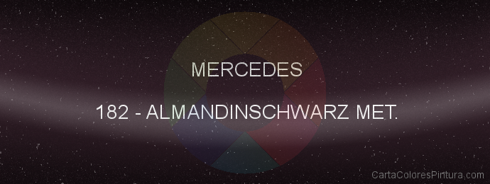 Pintura Mercedes 182 Almandinschwarz Met.