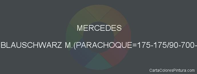 Pintura Mercedes 199 Blauschwarz M.(parachoque=175-175/90-700-9198)