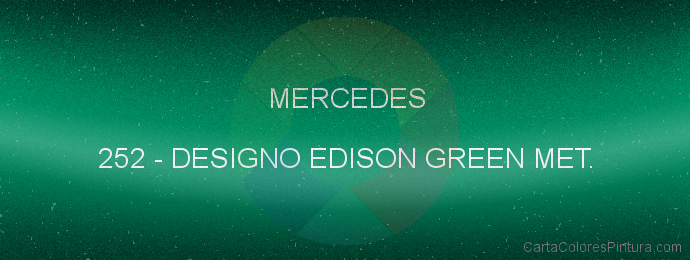 Pintura Mercedes 252 Designo Edison Green Met.