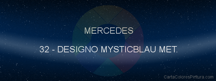 Pintura Mercedes 32 Designo Mysticblau Met.