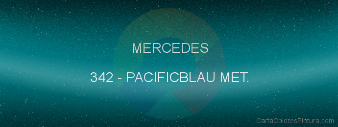 Pintura Mercedes 342 Pacificblau Met.