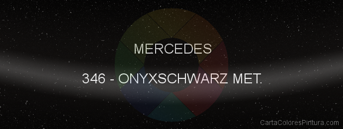 Pintura Mercedes 346 Onyxschwarz Met.