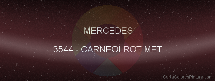Pintura Mercedes 3544 Carneolrot Met.