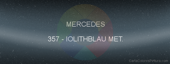 Pintura Mercedes 357 Iolithblau Met.