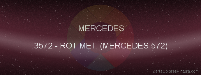 Pintura Mercedes 3572 Rot Met. (mercedes 572)