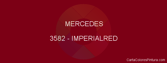 Pintura Mercedes 3582 Imperialred