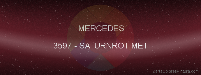 Pintura Mercedes 3597 Saturnrot Met.