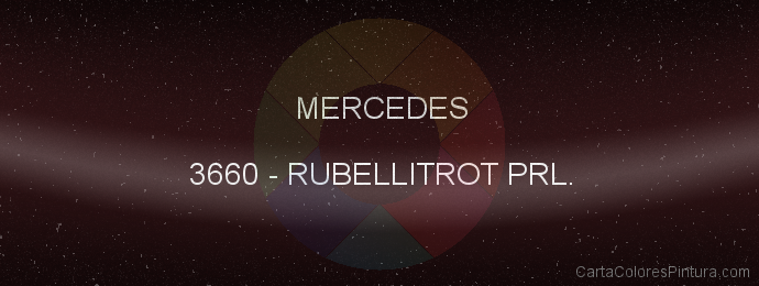 Pintura Mercedes 3660 Rubellitrot Prl.