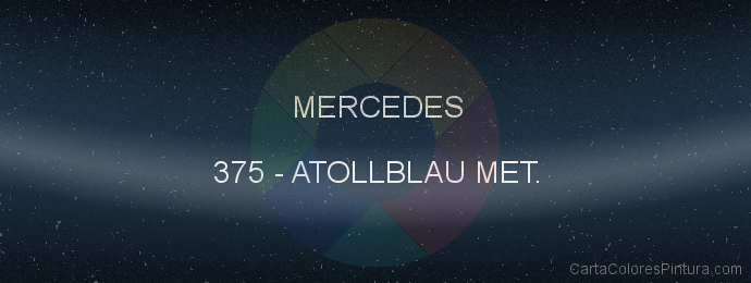 Pintura Mercedes 375 Atollblau Met.