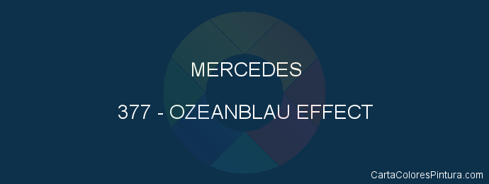 Pintura Mercedes 377 Ozeanblau Effect