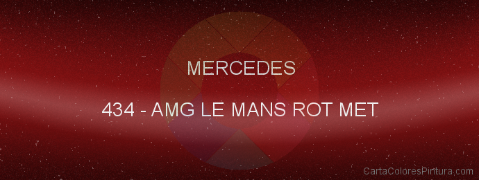 Pintura Mercedes 434 Amg Le Mans Rot Met