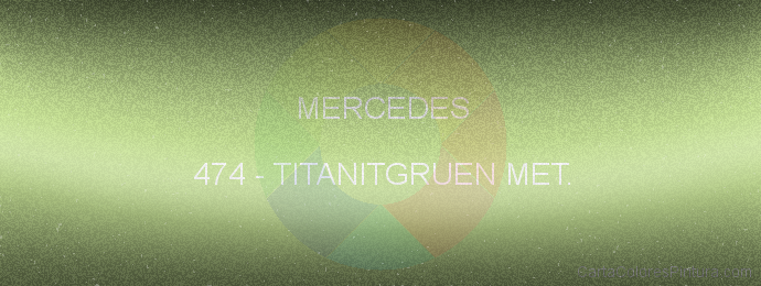 Pintura Mercedes 474 Titanitgruen Met.