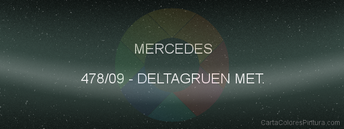 Pintura Mercedes 478/09 Deltagruen Met.