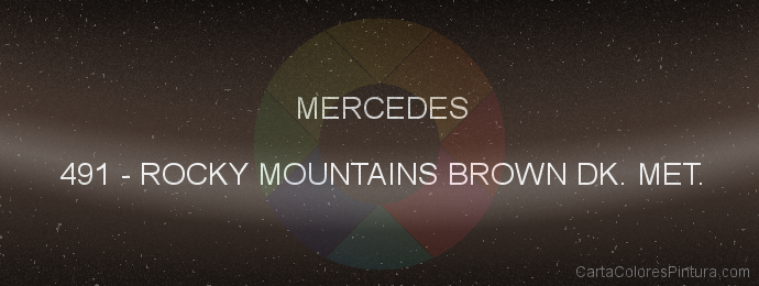 Pintura Mercedes 491 Rocky Mountains Brown Dk. Met.