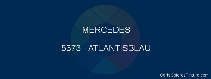 Pintura Mercedes 5373 Atlantisblau