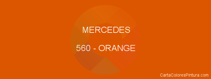 Pintura Mercedes 560 Orange