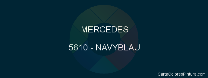 Pintura Mercedes 5610 Navyblau
