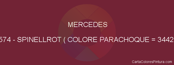 Pintura Mercedes 574 Spinellrot ( Colore Parachoque = 3442)