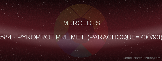 Pintura Mercedes 584 Pyroprot Prl.met. (parachoque=700/90)